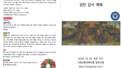 2025년 12월 25일 주보